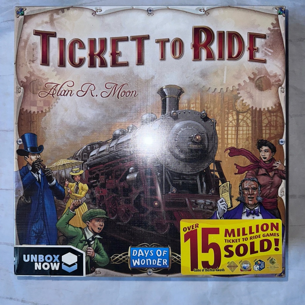 NIP Alan R Moon Ticket To Ride Cross Country Train Adventure Board Game
